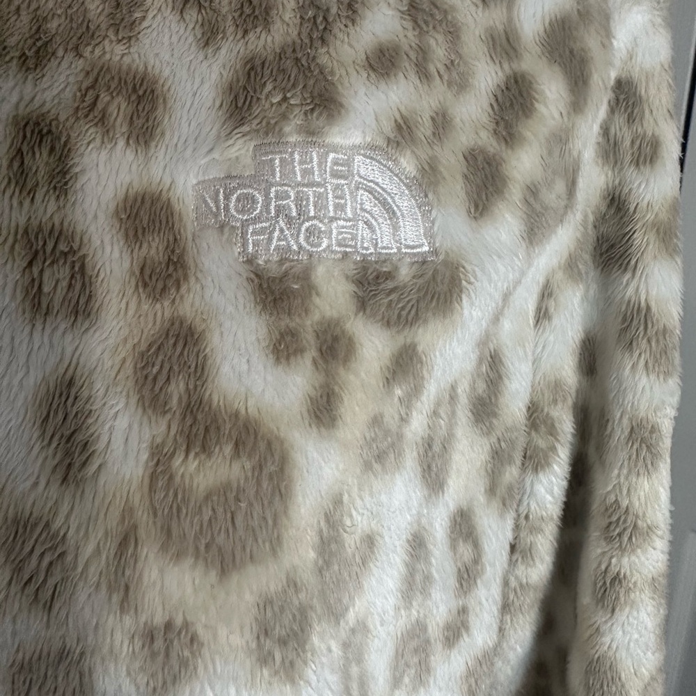 The North Face Fleece Jacket Leopard Full Zip Women’s Size Small Cozy Outdoor - Picture 4 of 12